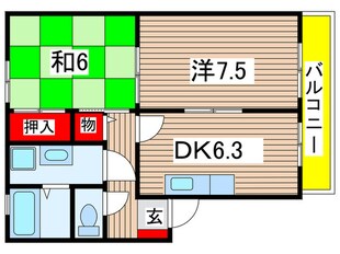 シューパレスⅠの物件間取画像